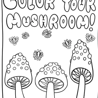 Color your Mushroom — activity preview